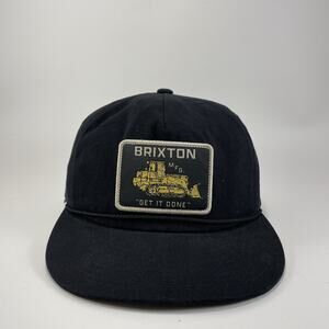 Brixton SnapBack Hat Tractor Get It Done Rope Black Classic Baseball